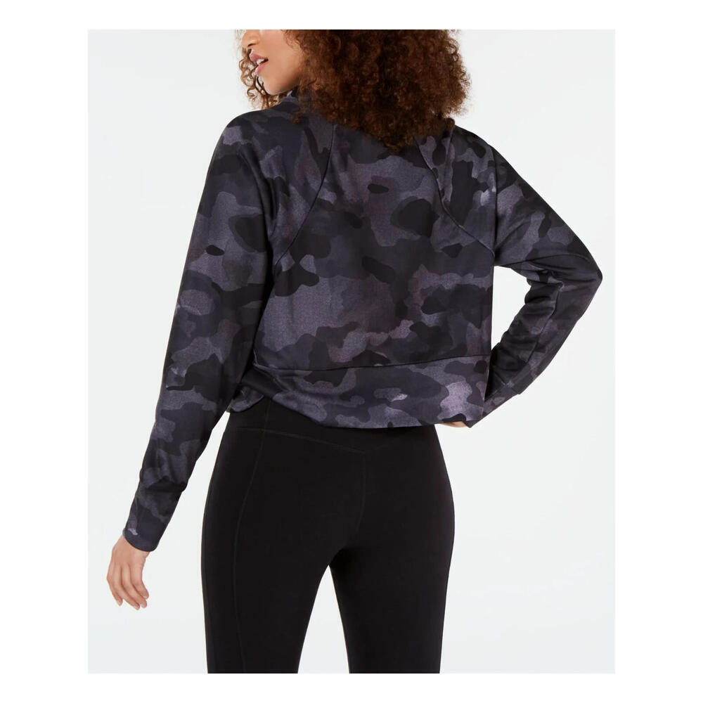 Nike Women's Dri-FITCharcoal Camo Training Top (CJ7746-010) Size XL - Picture 2 of 3